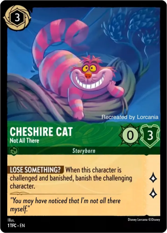 Cheshire Cat from Disney’s Lorcana: The First Chapter