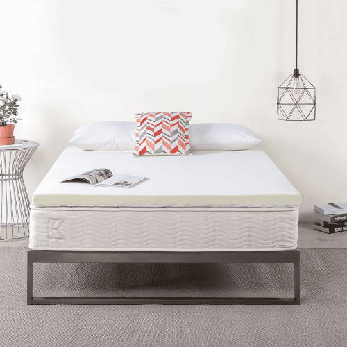 The Keetsa Pillow Plus Mattress in bedroom.