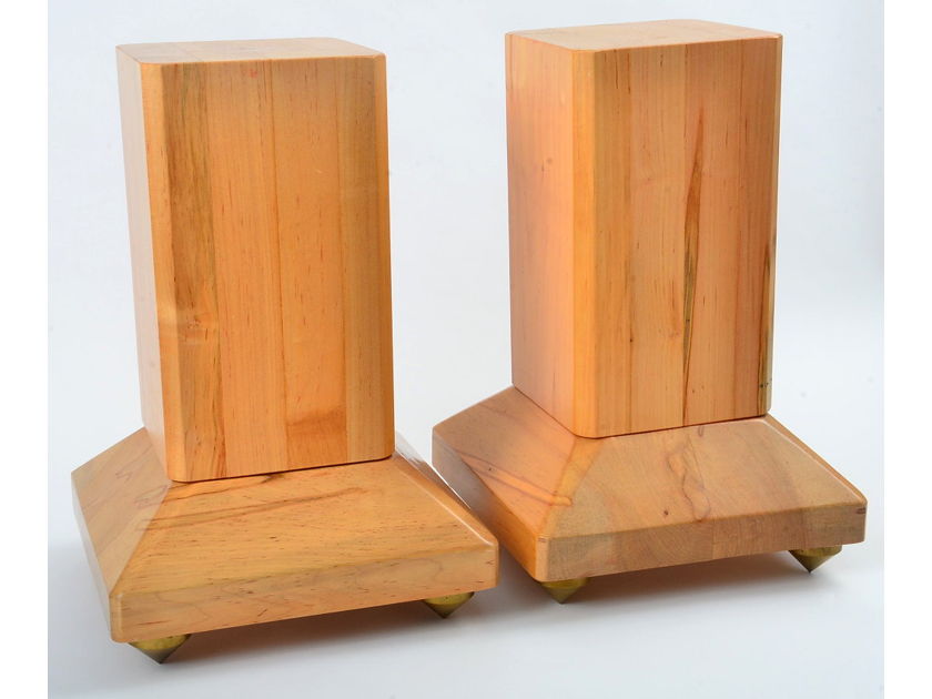 Mapleshade 18" Rooted Butress Speaker Stand Pair with Thin Carpet Footers