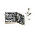 Hallmarked Lace in Silver Tablet Cufflinks | Lily Gardner London