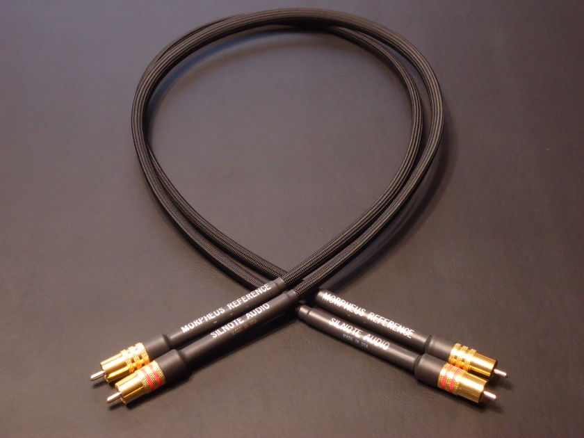 SILNOTE AUDIO CABLES Morpheus Reference RCA 24k Gold/Silver 1 meter Interconnects Excellent Reviews on Silnote Audio Cables!!