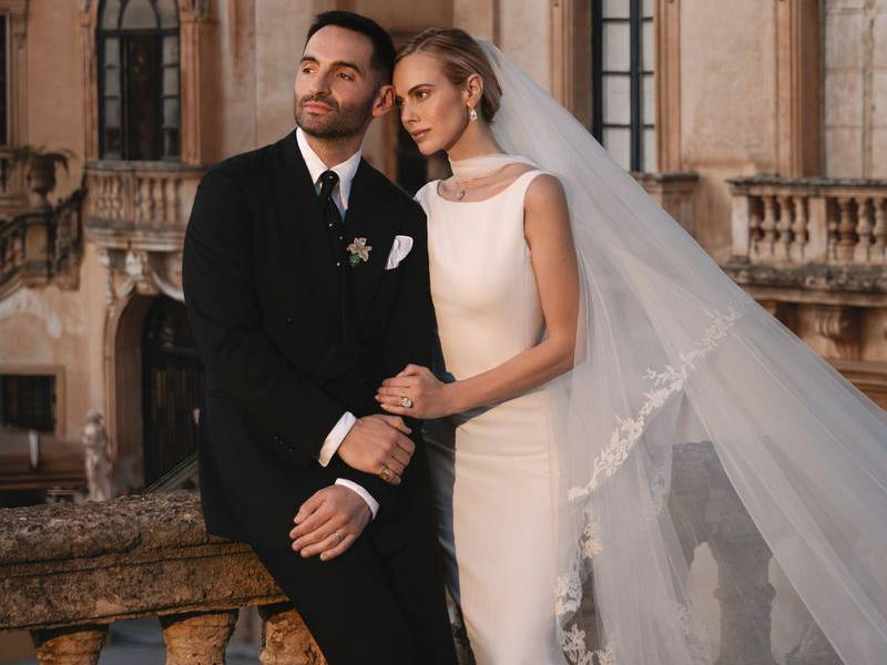 Image may contain: Craig Revel Horwood, Bridal Veil, Clothing, Dress, Fashion, Formal Wear, Gown, Person, and Wedding
