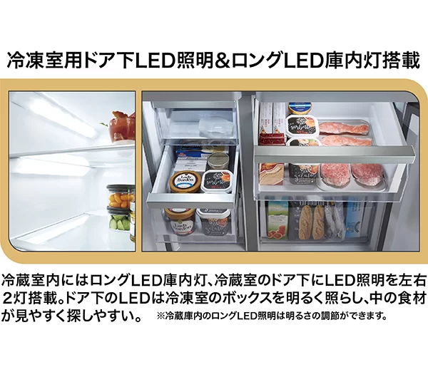 ボックス内が明るい
