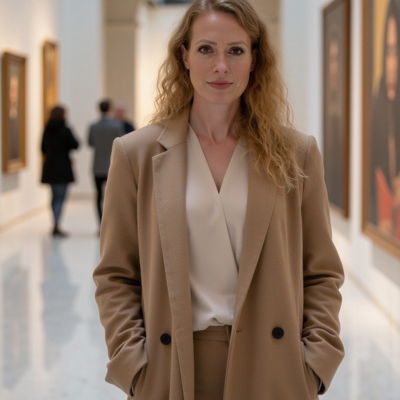 Photo generated by Secta Labs in style of Museum Hall Portraits