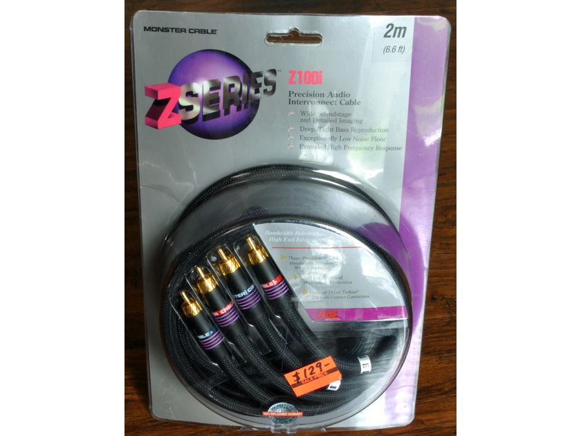 Monster Z100i-2M Audiophile Interconnect RCA Analog Cable 2m 6.6ft