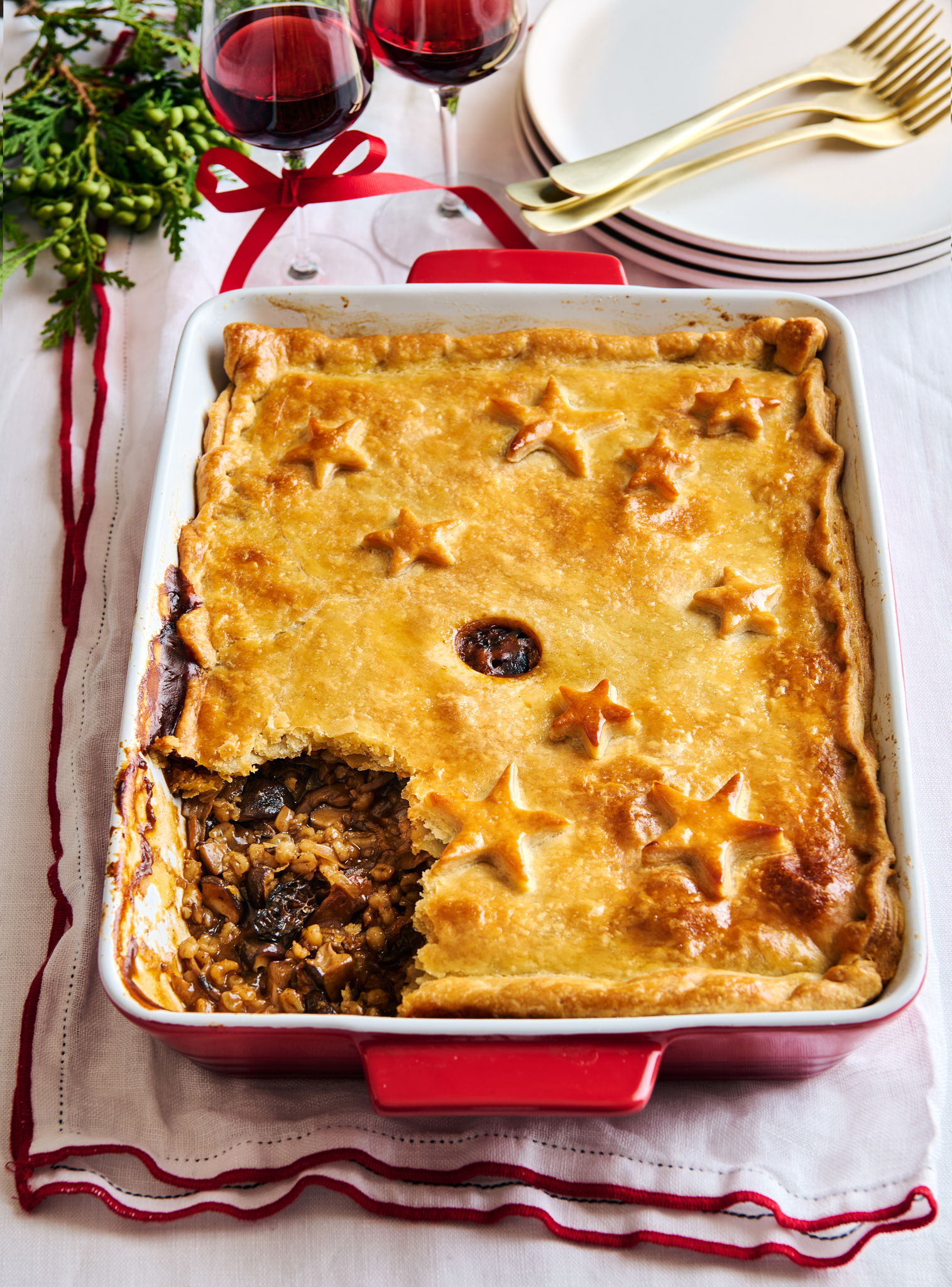 Mushroom and Barley Pot Pie | RICARDO