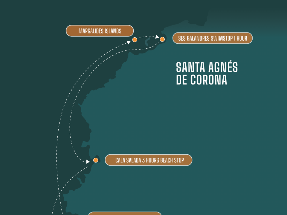 Cala Salada Cruise itinerary