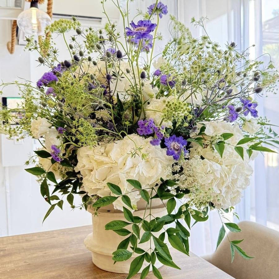 Boutonnière en fleurs séchées