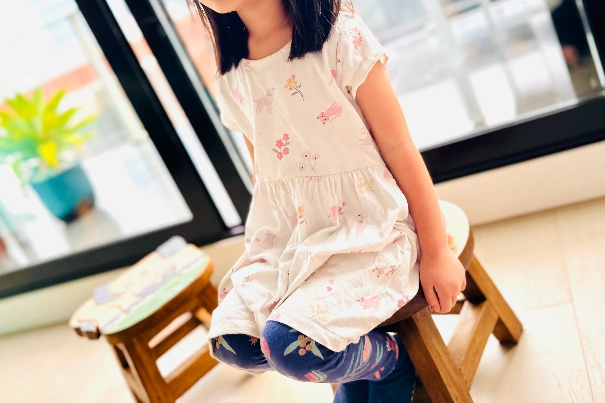 Children's furniture Stool Blue Baby ELEPHANT for Toddlers Step sitting Stool - Image 6