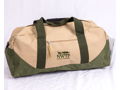 Two Toned Duffel Tan and Green