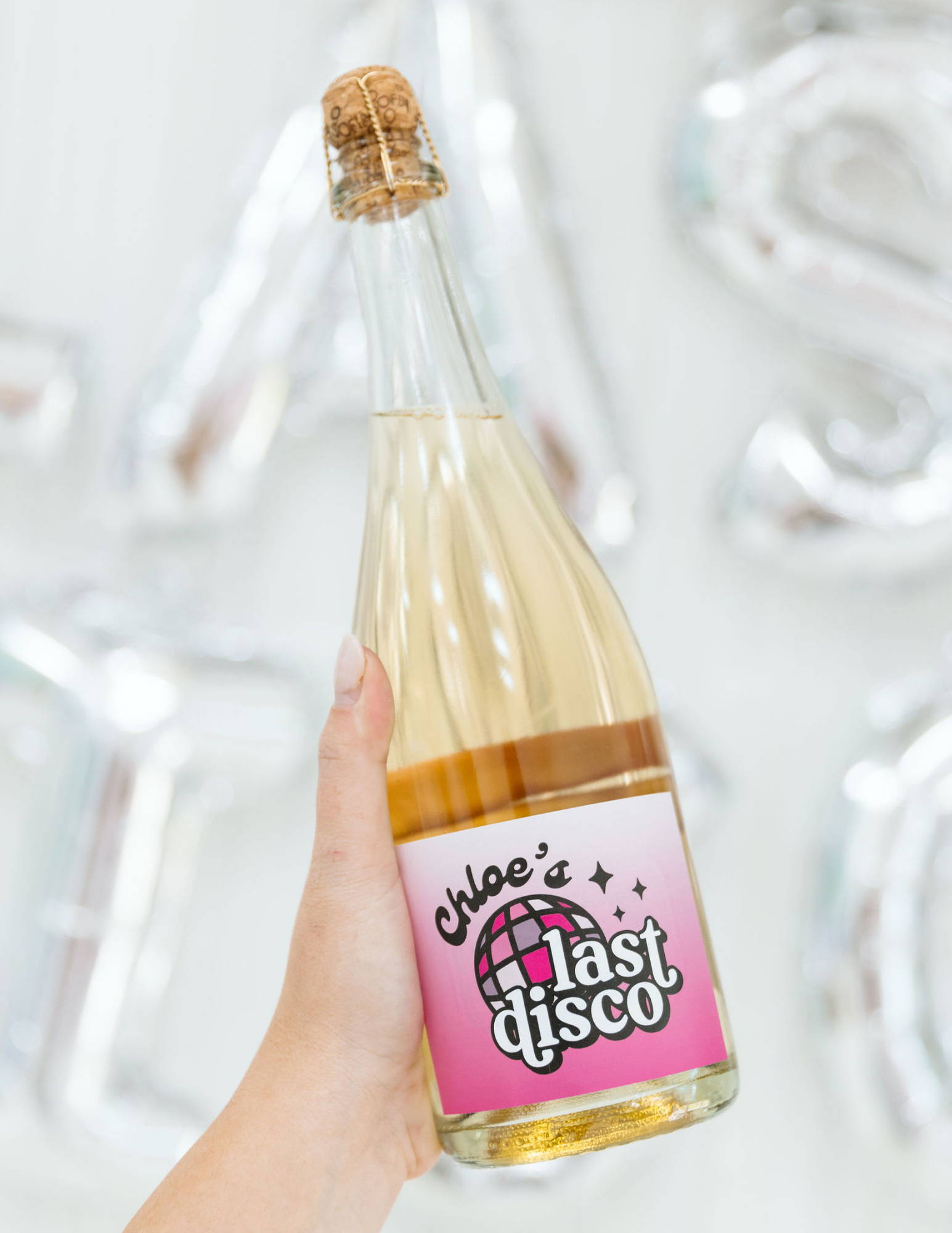 Disco Fever Wine Bottle Tag