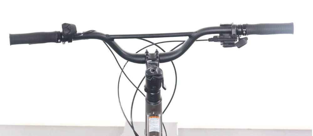 the handlebars on a Cannondale Compact Neo electric bike