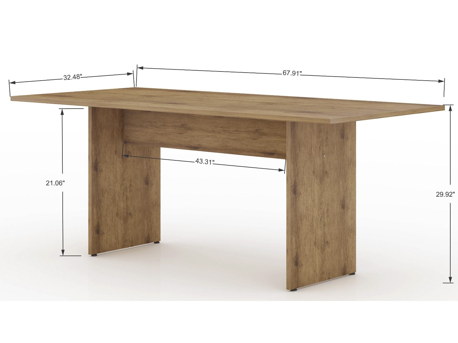 Weight and Dimension (Length, Depth, Width, Height) of Mondella Reburgo Dining Table from Dining Table Mart (MON022301)