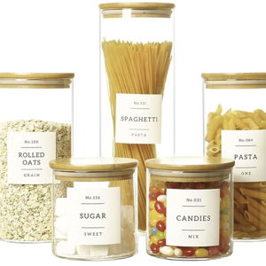 5 Pcs Glass Food Storage Containers
