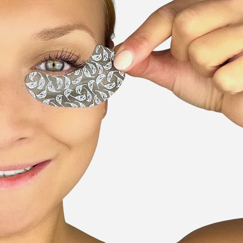 Augenpads wiederverwendbar - aus versilbertem Textil