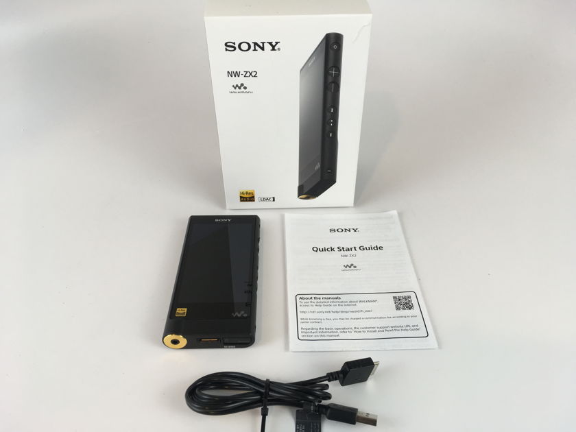 Sony NW-ZX2 WALKMAN High Res  Sony NW ZX2B HighDSD Media Player Like New