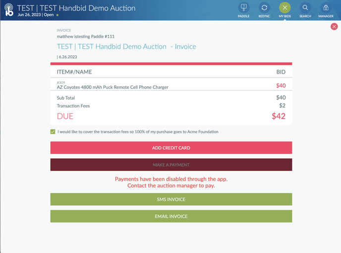 ipad invoice
