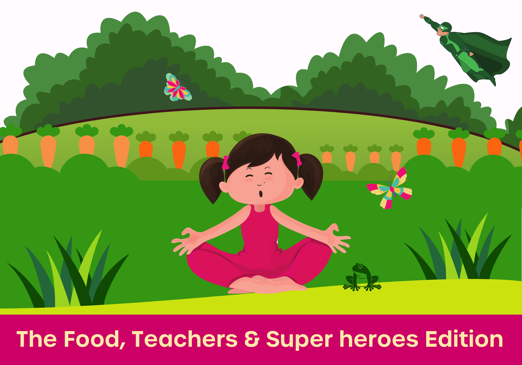 Shlokas made fun food teachers superheroes edition product banner