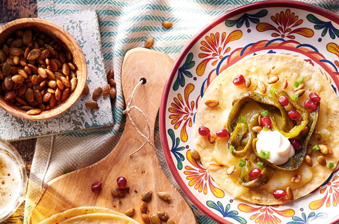 Tacos végé au fromage fondant