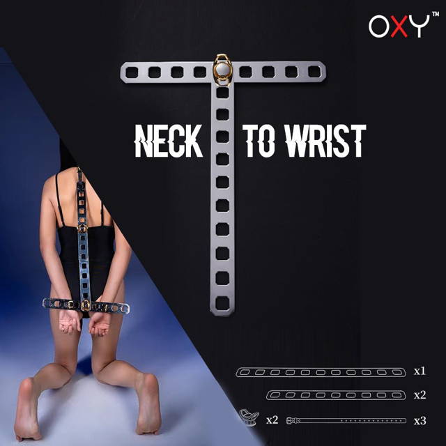 Neck to Wrist Steel Bondage KIT