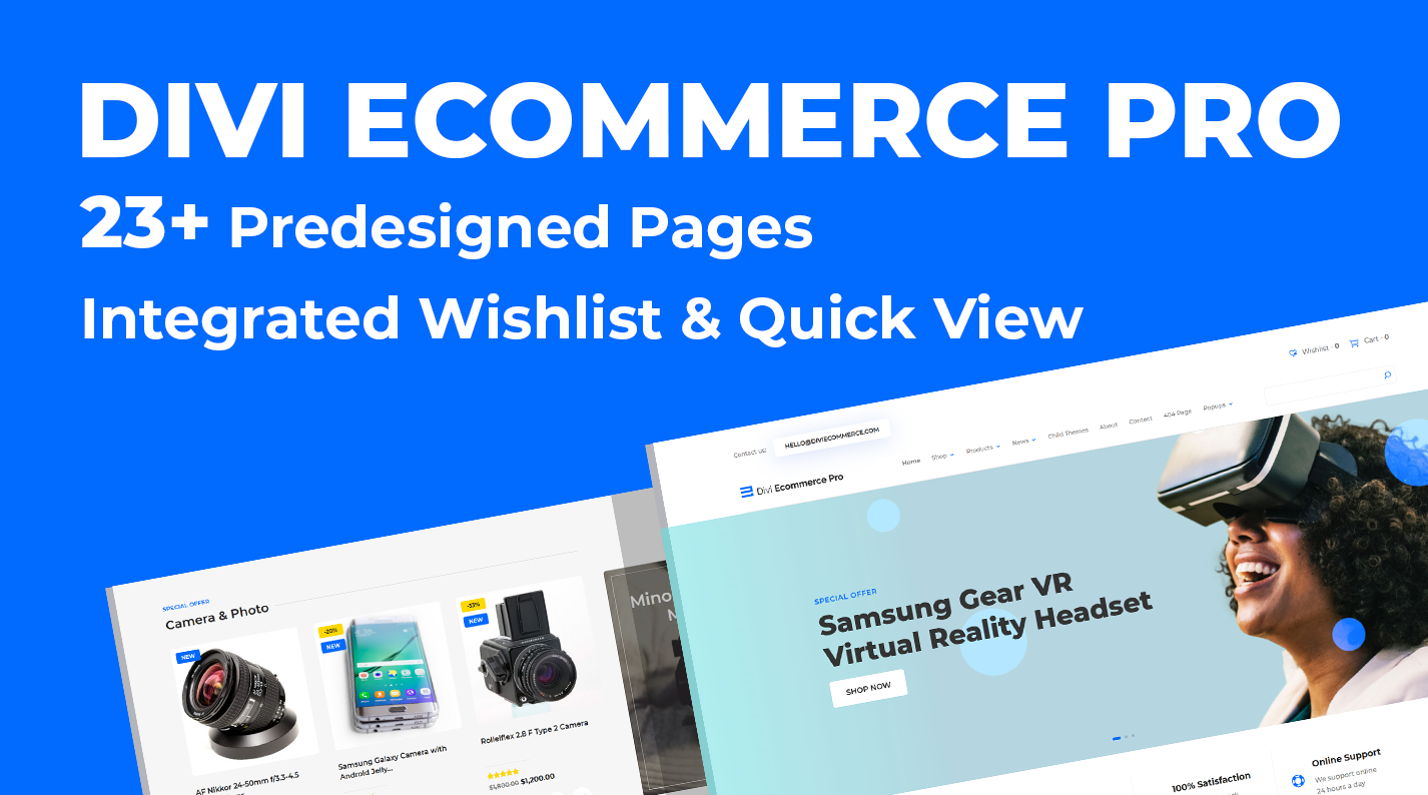 Create stunning ecommerce websites with the Divi Ecommerce Child Theme
