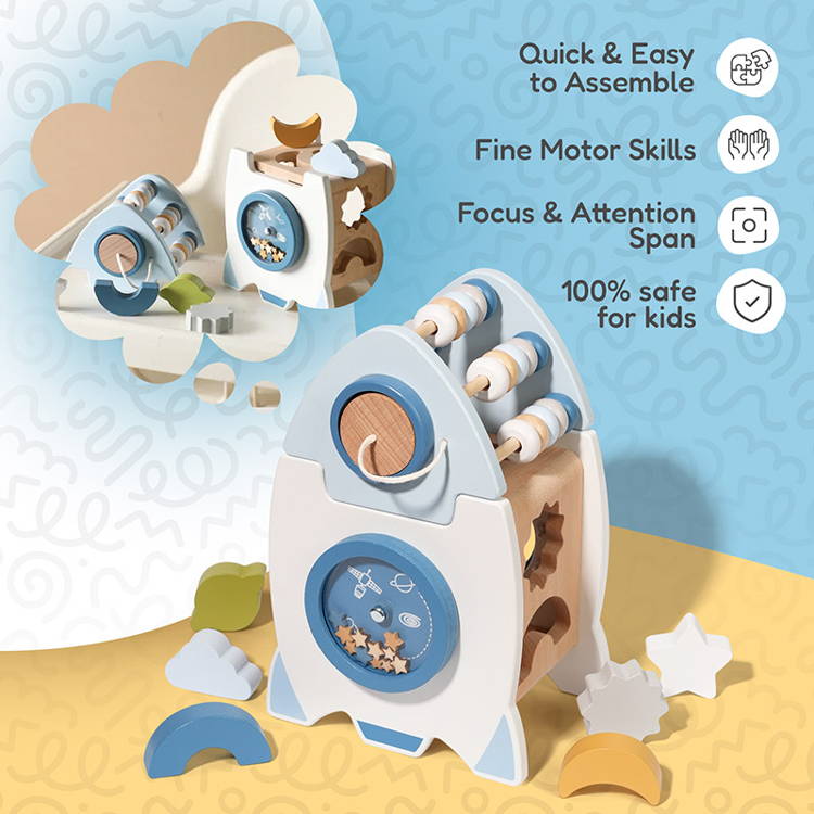 Infographic of all Montessori Learning Rocket activities.