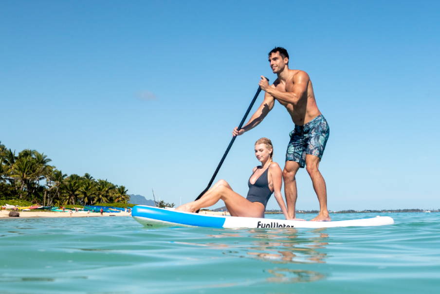 Blow up paddleboarding in Canada