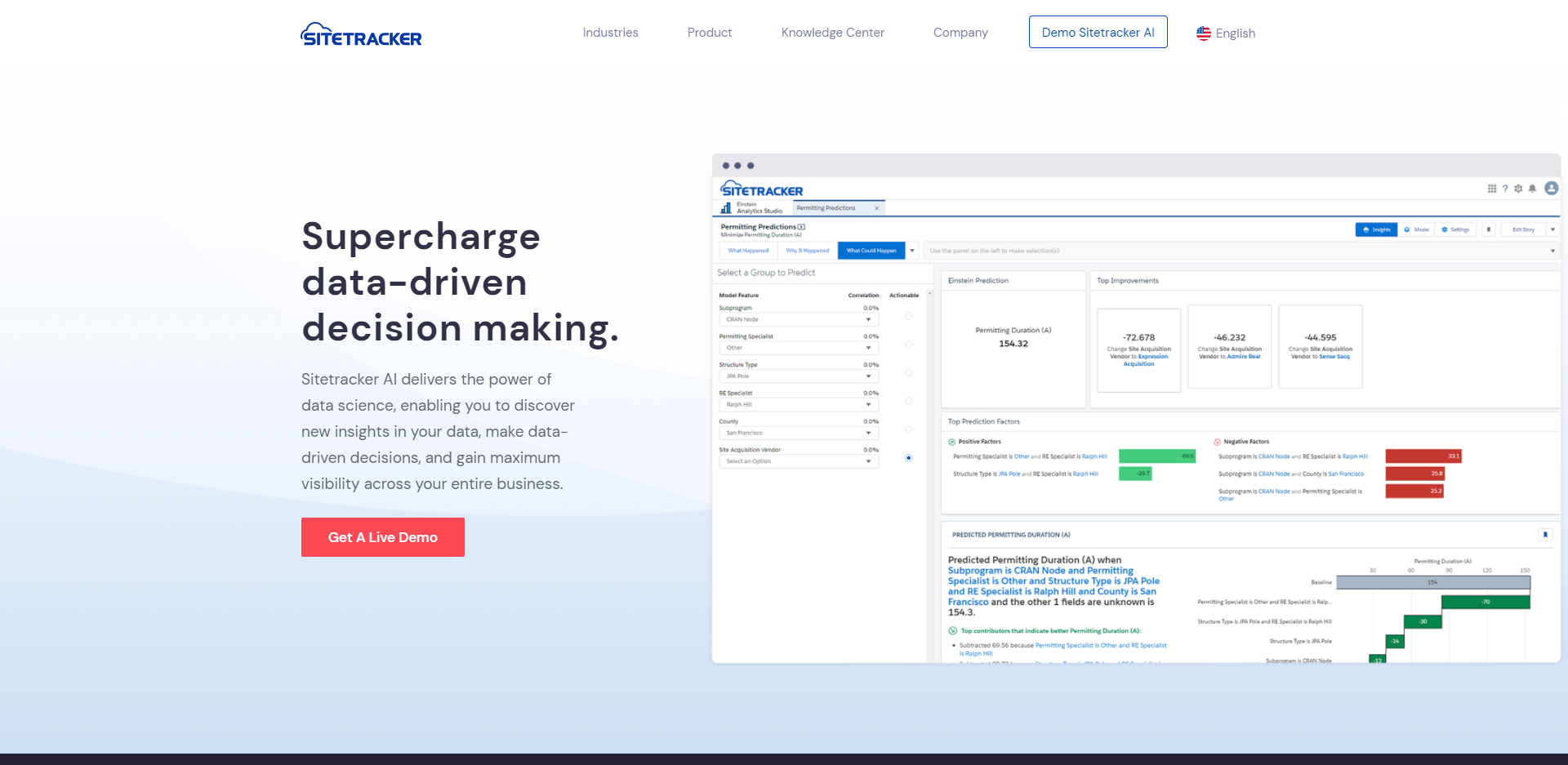 Sitetracker product / service