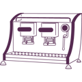 Espresso Coffee Pods Machine Icon