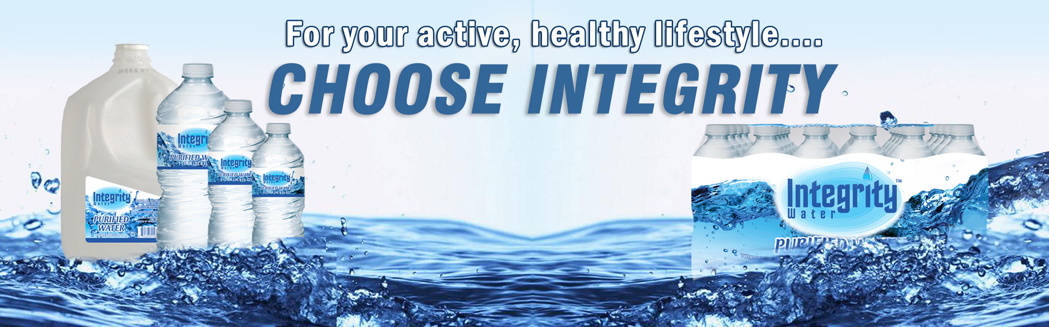 Integrity Purified & Spring Water.