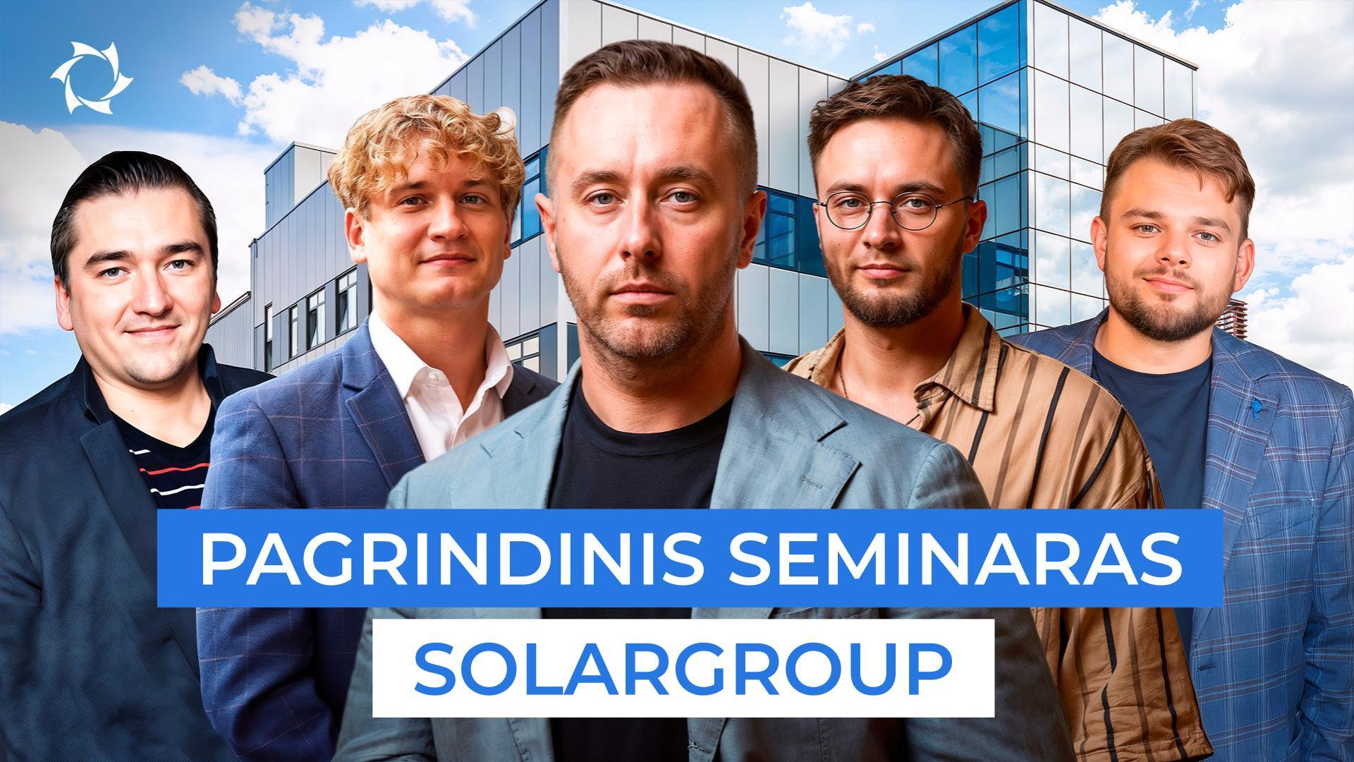 SOLARGROUP naujienos: rezultatai, strategija, etapo pasikeitimas | Tiesioginė transliacija