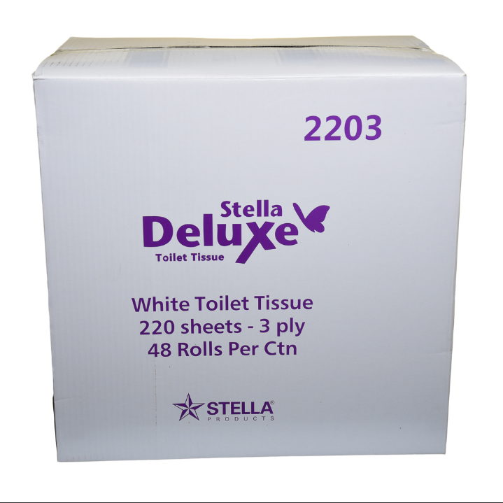 2203 3ply 190sh Toilet Roll 48 Rolls/Ctn Premium