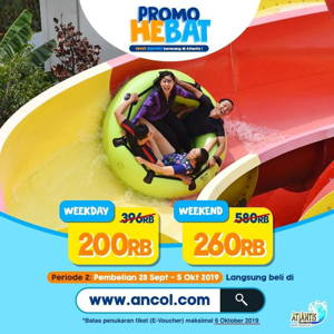Atlantis Water Adventures Ancol: PROMO HEBAT IS BACK! periode 2 -> 28 September – 5 Oktober 2019 sampai 10/05/2019