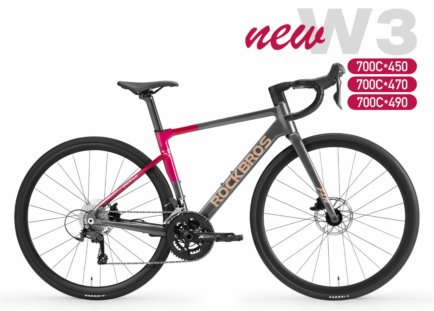 ROCKBROS ロードバイク 700×28C 20speed 油圧式ディスクブレーキ NEW