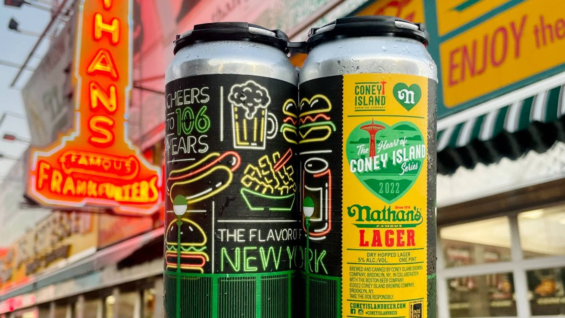 Featured image for Nathan's Famous Serves Up Limited-Edition Beer In Partnership With Coney Island Brewery
