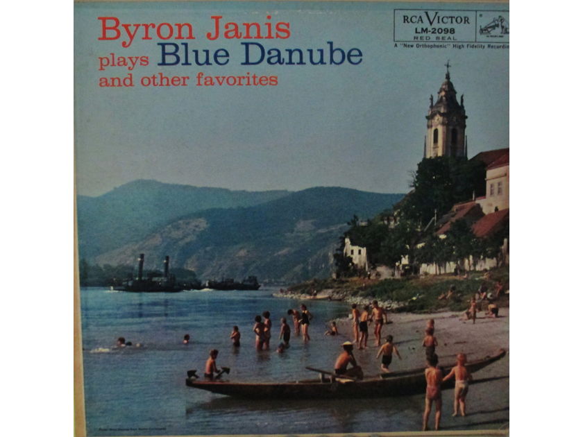 BYRON JANIS (CLASSICAL LP) - THE BLUE DANUBE & OTHER FAVORITES (1957) RCA "SHADED DOG" LM 2098