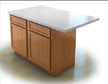 ISLAND C: 48″ ISLAND 1′ FRONT & SIDE, 11″ BACK & SIDE OVERHANG ISLAND C: 48″ ISLAND 1′ FRONT & SIDE, 11″ BACK & SIDE OVERHANG
