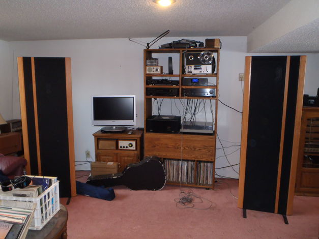 both speakers from listening position