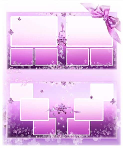 Фотокнига в PSD формате для Фотошоп - легкость и нежность