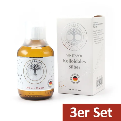 VINETASOL - SET Kolloidales Silber / 3 x 200 ml