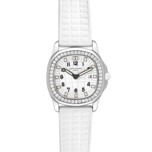 Patek Philippe Aquanaut White Dial Diamond Bezel