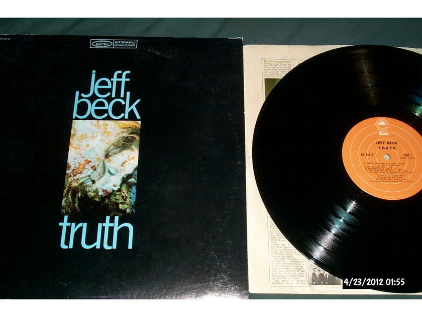 Jeff Beck  - Truth Orange Epic Label LP NM