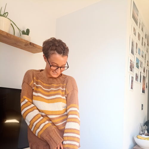 The stripes on stripes sweater - knitting pattern