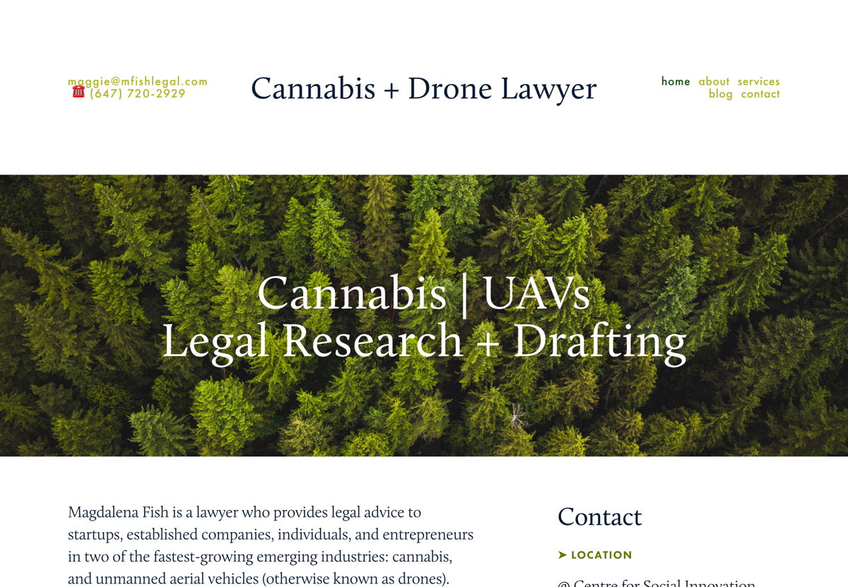 Screenshot of Magdalena Fish, from the lawyer websites collection.