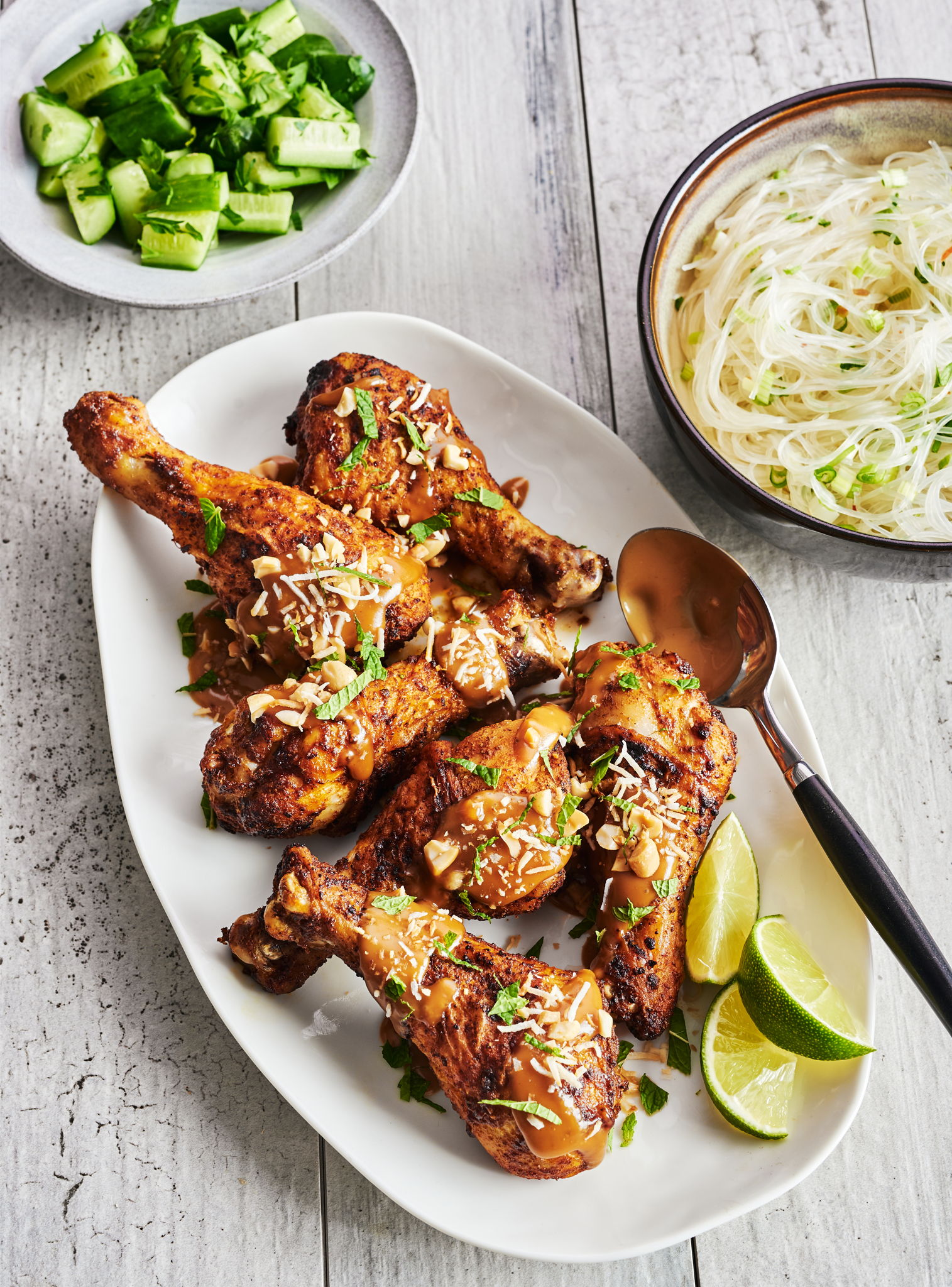 Air Fryer Chicken Drumsticks with Satay Sauce | RICARDO