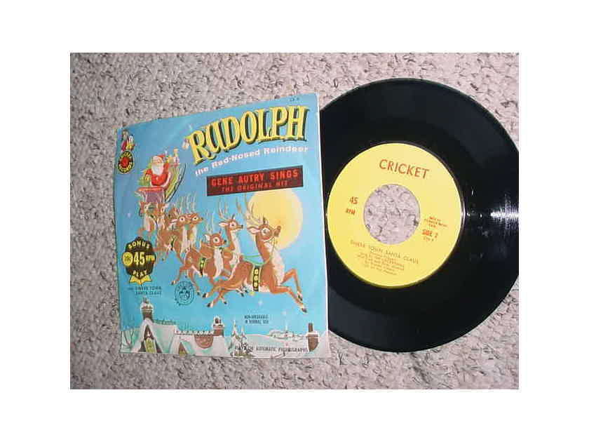 Gene Autry Sings 45 rpm record - Rudolph the red nose Reindeer  with picture sleeve