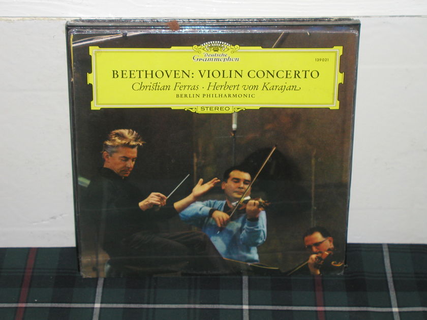 Ferras/Von Karajan/BPO - Beethoven Violin Cto DG German import LP