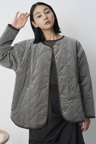 Velour Quilted Jacket — Unisex