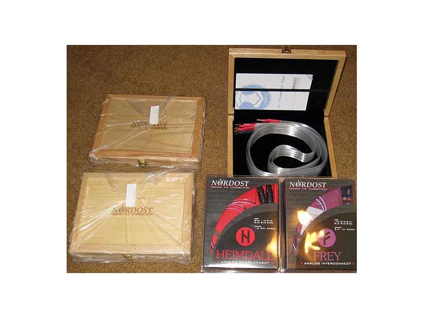 NORDOST TYR 2M SPEAKER CABLES,  NEW IN BOX, FULL  WARRANTY!