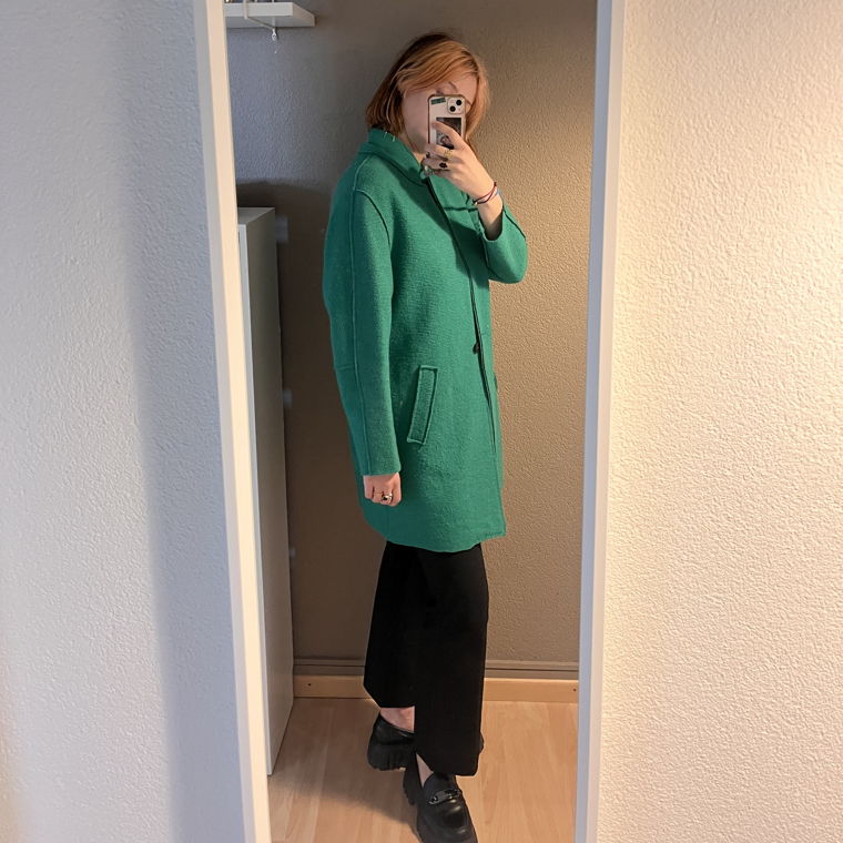 Zara autumn Coat Green 